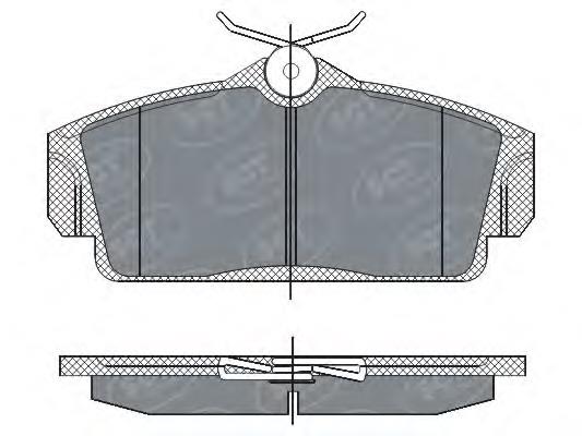 Передние тормозные колодки SP269 SCT