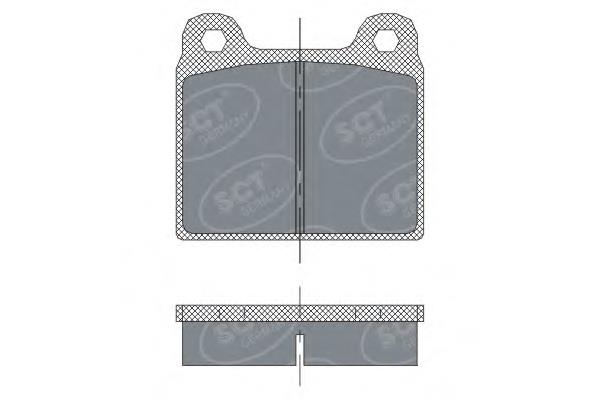 Передние тормозные колодки SP251 SCT