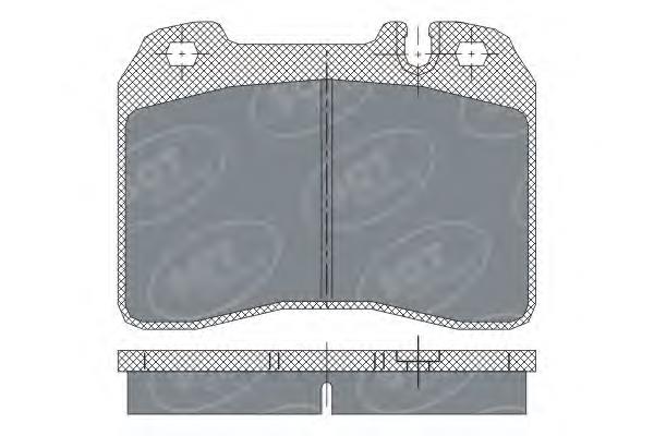 Передние тормозные колодки SP249 SCT