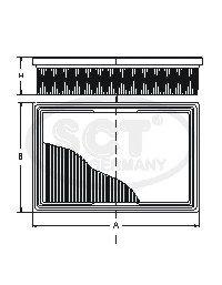 SB2130 SCT Воздушный фильтр двигателя