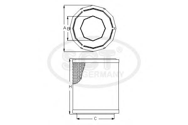 Элемент воздушного фильтра SCT SB680 цена, от 8.27 USD