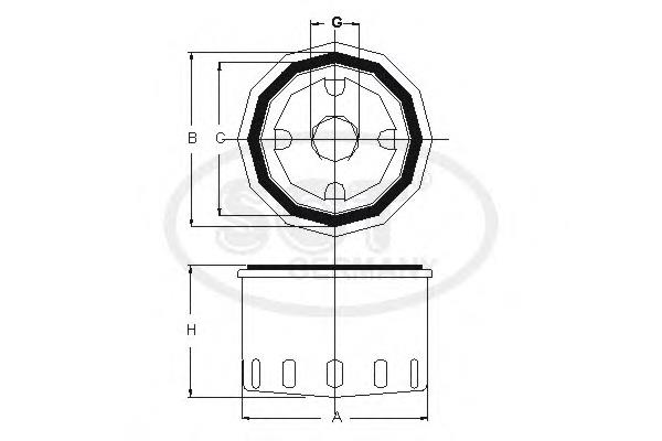 Корпус масляного фильтра SM105 SCT