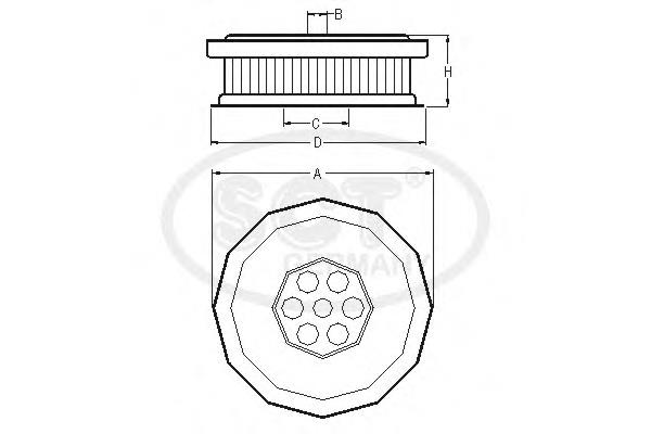 SH4765 SCT Фильтр гидроусилителя руля
