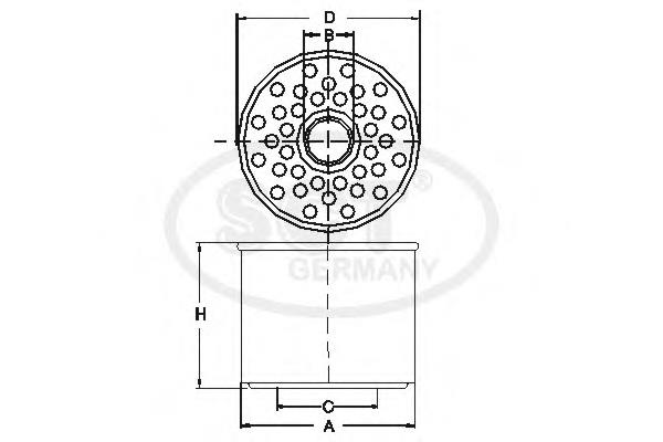 SC7014P SCT Фильтр топлива