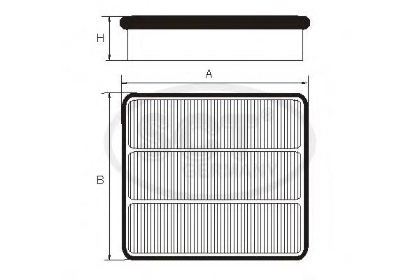 Filtro de ar SB989 SCT