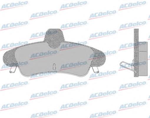 AC625081D AC Delco колодки тормозные задние дисковые