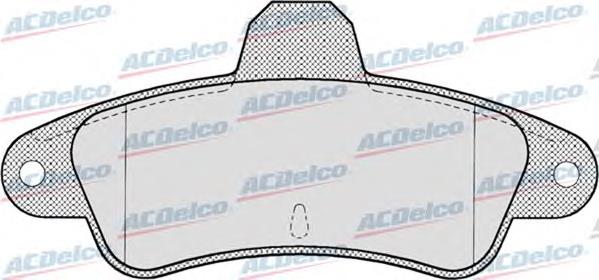 AC058714D AC Delco колодки тормозные задние дисковые