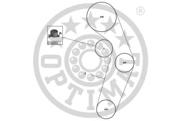 SK1322 Optimal correia do mecanismo de distribuição de gás, kit