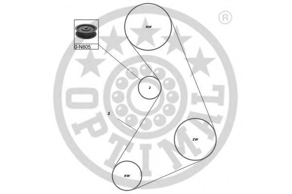 SK-1120 Optimal correia do mecanismo de distribuição de gás