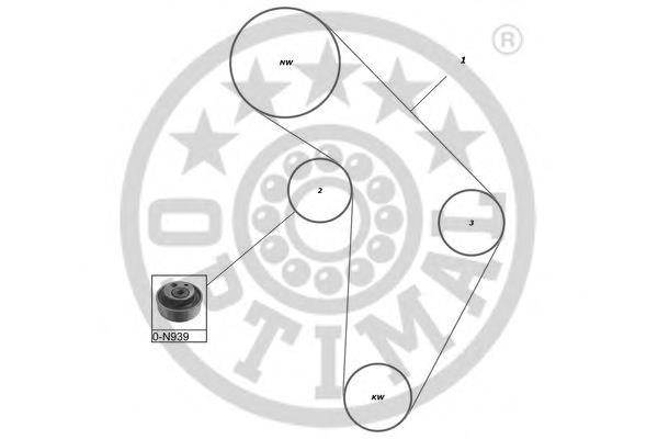 SK1130 Optimal correia do mecanismo de distribuição de gás, kit