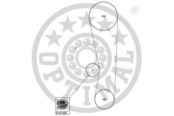 SK1626 Optimal correia do mecanismo de distribuição de gás, kit