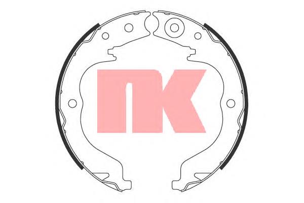 Купить 2719757 NK Колодки ручника/стояночного тормоза