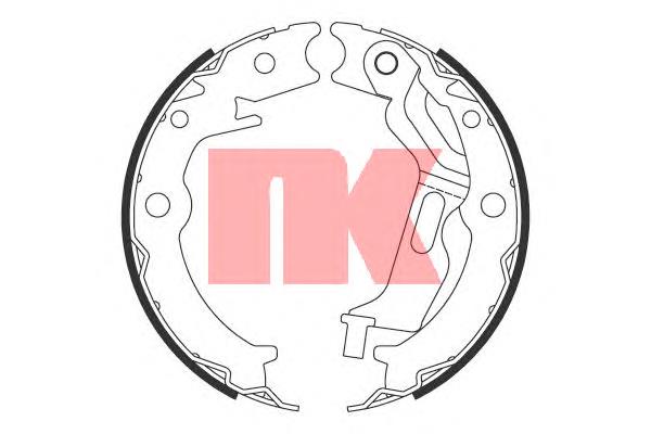Купить 2736785 NK Колодки ручника/стояночного тормоза