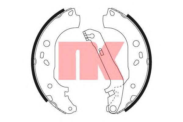 Тормоза рабочие задние ножные и тормозные барабаны NK 2725700 цена, от 27.73 USD