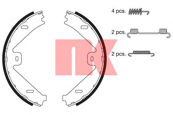 2733802 NK sapatas do freio de estacionamento