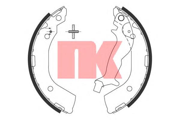 Задние барабанные колодки 2734737 NK