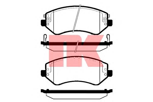 229318 NK kit de reparação de suporte do freio dianteiro