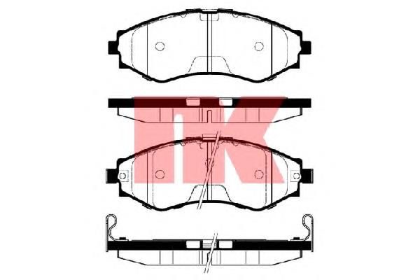Колодки NK 225005 цена, от 19.96 USD