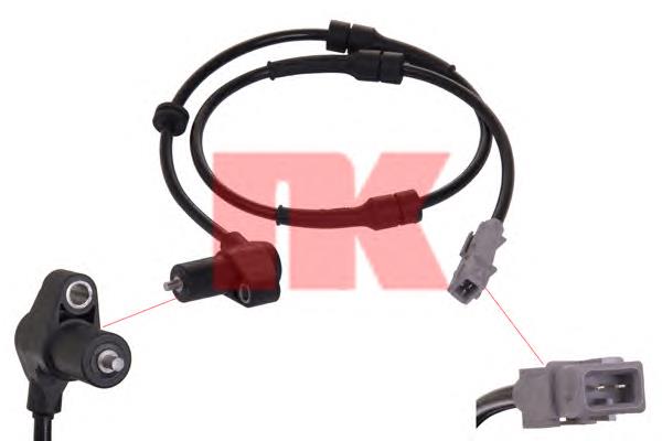 Sensor ABS traseiro esquerdo 454569 Peugeot/Citroen