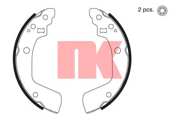 2752806 NK sapatas do freio traseiras de tambor