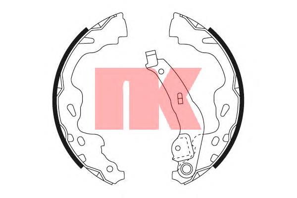 Тормоза рабочие задние ножные и тормозные барабаны NK 2745705 цена, от 17.09 USD