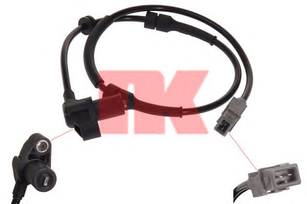 Sensor dianteiro de ABS 1480846080 Fiat/Alfa/Lancia