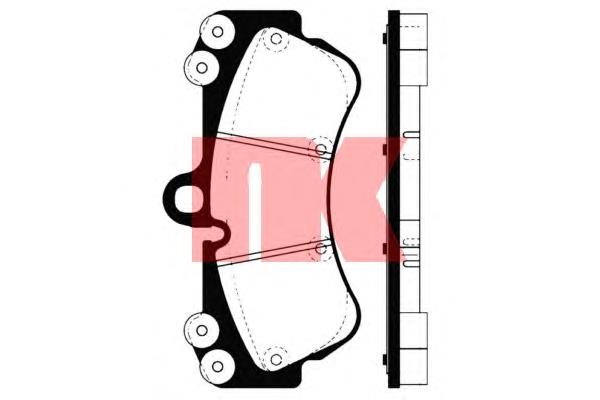 224771 NK sapatas do freio dianteiras de disco