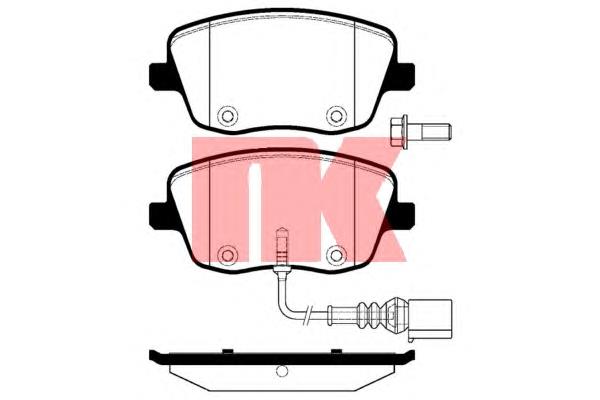 224779 NK sapatas do freio dianteiras de disco