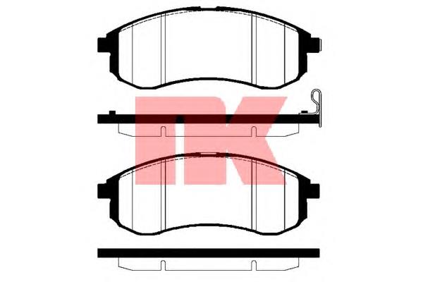223031 NK sapatas do freio dianteiras de disco