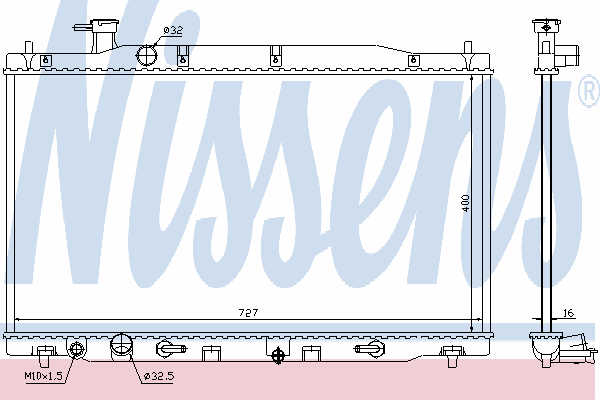 19010RZA901 Market (OEM) radiador de esfriamento de motor