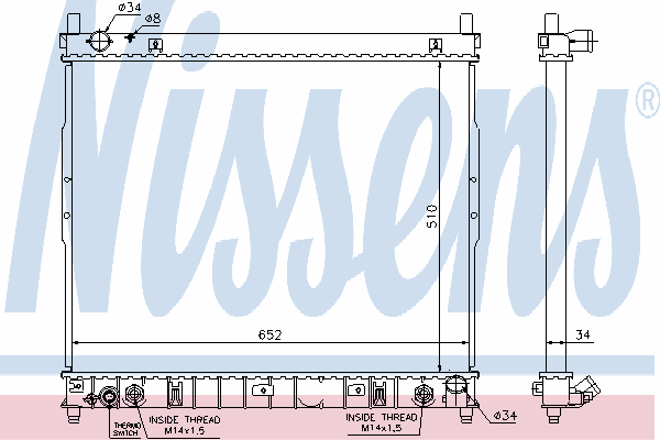64318 Nissens радиатор