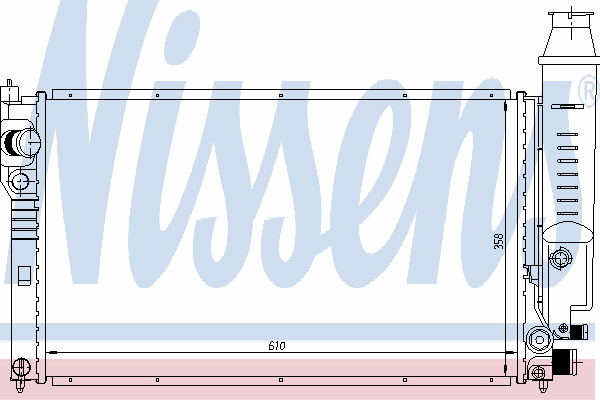 Radiador de esfriamento de motor 63614 Nissens