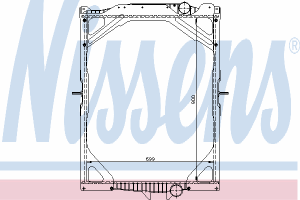 65463A Nissens radiador de esfriamento de motor