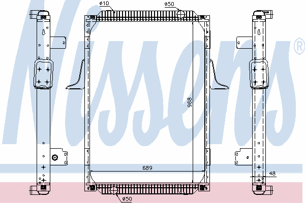 67244A Nissens radiador de esfriamento de motor