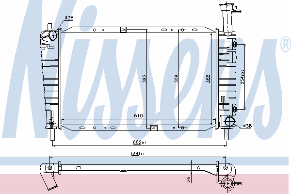 Радиатор 62065 Nissens