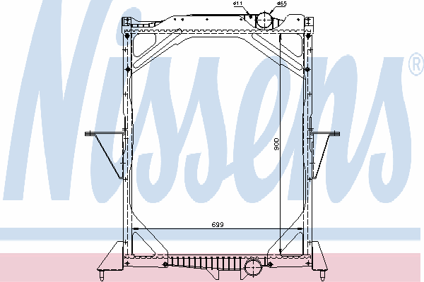 65466A Nissens radiador de esfriamento de motor