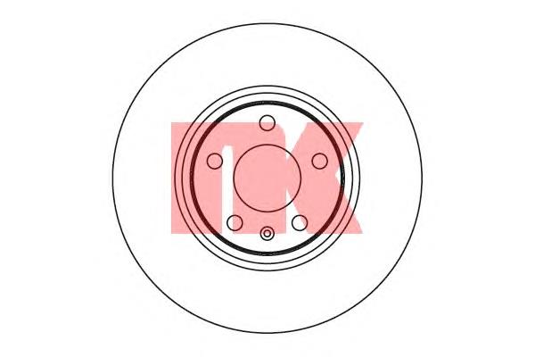 204799 NK disco do freio dianteiro