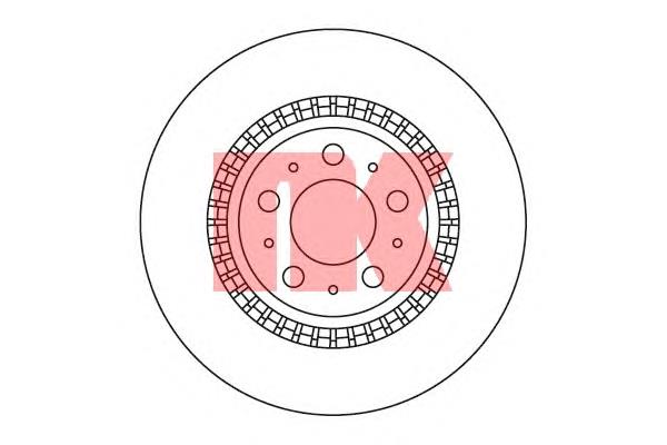 204852 NK disco do freio traseiro