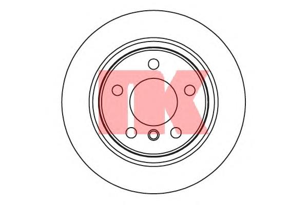 2015102 NK disco do freio traseiro