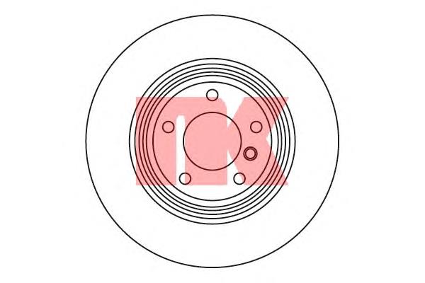 201562 NK disco do freio traseiro