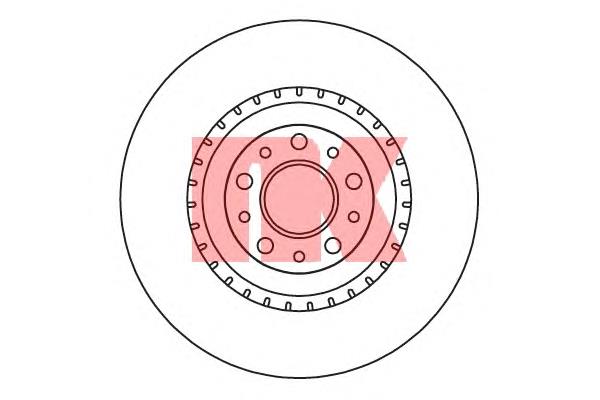 202366 NK disco do freio dianteiro