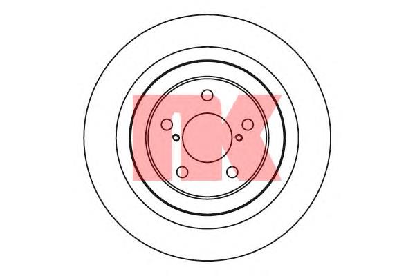 204415 NK disco do freio traseiro