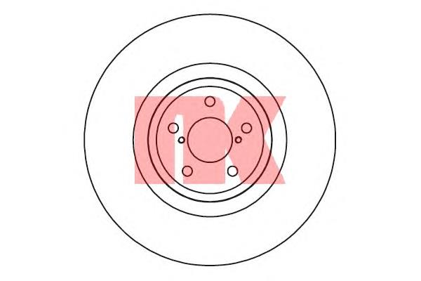 204417 NK disco do freio dianteiro