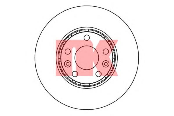 203971 NK disco do freio dianteiro