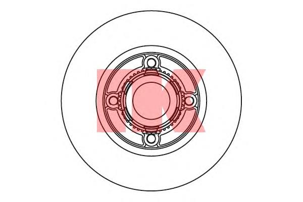 203945 NK disco do freio traseiro