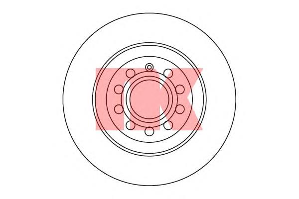 2047109 NK disco do freio traseiro