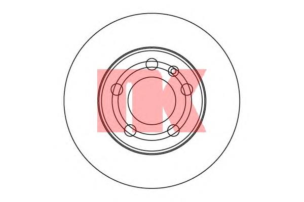 2047101 NK disco do freio dianteiro