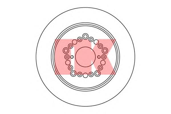 204573 NK disco do freio traseiro