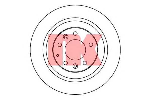 Disco do freio traseiro DP328C Japan Parts