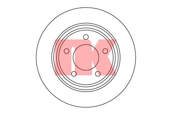 203252 NK disco do freio traseiro